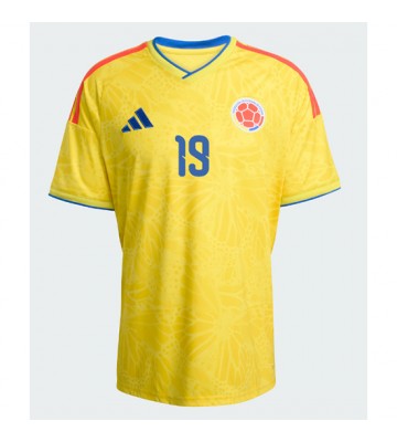 Colombia Rafael Santos Borre #19 Hjemmebanetrøje VM 2026 Kortærmet